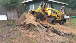 Stump grinding equipment
